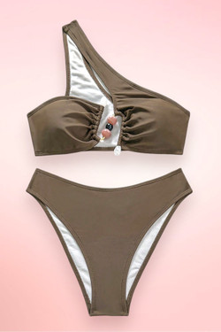 Komodo Brown Two Piece Swimsuit