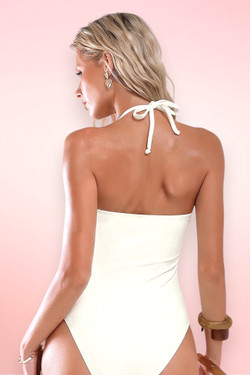 Monaco White One Piece Swimsuit