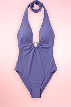 Miami Lavender One Piece Swimsuit