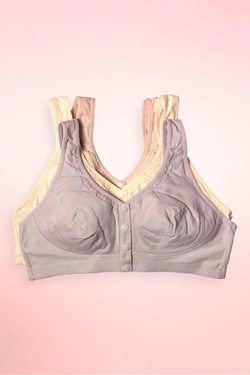 Cotton Wireless Front Closure Bra