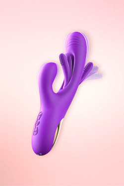 Vivian Triple Stimulation G Spot Tapping Dildo Rabbit Vibrator