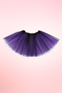 Purple Black Petticoat Tulle Tutu Skirt