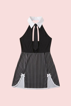 sexy secretary costume flatlay.