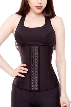 Black Workout Spandex-Latex Thermal Steel Boned Underbust Waist Training Slimming Corset Black Workout Spandex-Latex Thermal Steel Boned Underbust Waist Training Slimming Corset