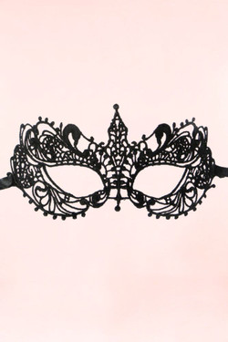 Natalie Black Lace Eye Mask