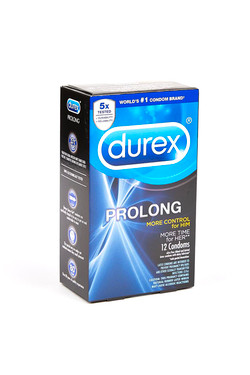 Durex® Prolong Lubricated Condoms 12 count