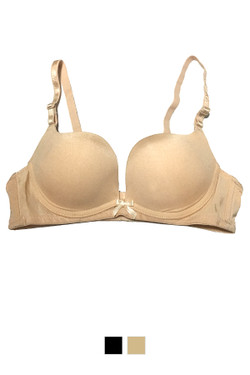 Microfiber Satin Plunge Slightly Padded Bra