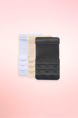 Garterized Elastic Bra Extender Saver Set in 2,3,or 4 hooks