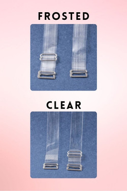 Transparent Bra Straps -  Clear or Frosted