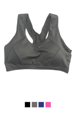 Breathable Low Impact Racerback Padded Sports Bra