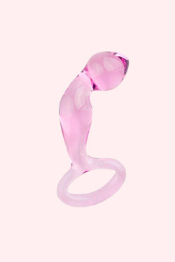 Lovetoy® Pink Glass Romance Dildo