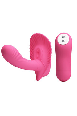 Pretty Love Pink Clam Shell G Spot Vibrator with Wireless Remote