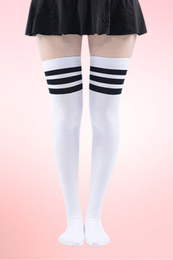 Sporty Soccer Over the Knee Socks
