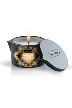 Kama Sutra®  Ignite Vanilla Sandalwood Massage Oil Candle