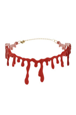 Blood Drip Choker Necklace