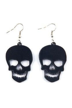 Skull Dangling Acrylic Gothic Earring