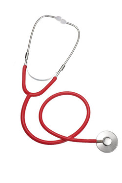 Realistic Red Stethoscope Sexy Nurse Accessory