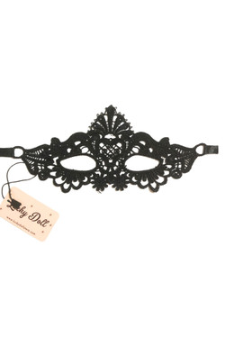 Albertine Gothic Embroidered Masquerade Venetian Eye Mask