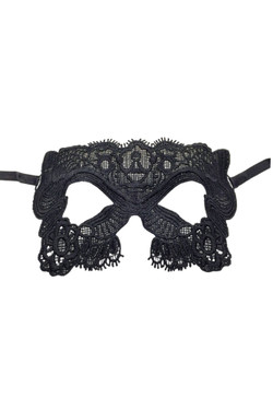 Claundestine Gothic Embroidered Masquerade Venetian Eye Mask