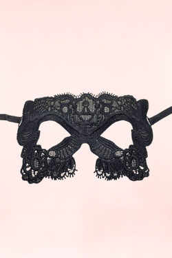 Claundestine Black Lace Face Mask