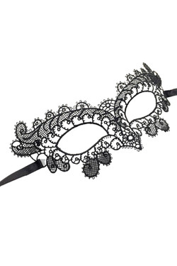 Milindra Gothic Embroidered Masquerade Venetian Eye Mask
