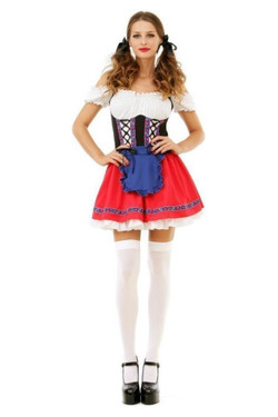 Daisy Sexy Babe Beer Maid Drindl Oktoberfest Costume