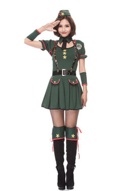 Sargeant Hottie Army Babe Costume