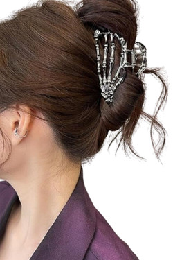 Skeleton Hand Hair Clamp