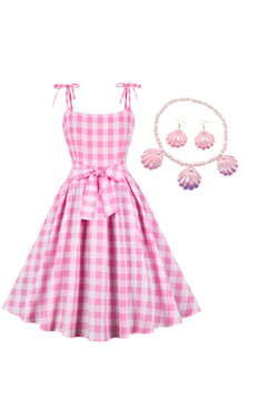 Charming Pink Doll Costume