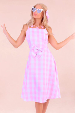 Charming Pink Doll Barbie Costume
