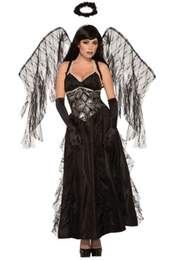 Dark Fallen Angel Long Gown Costume