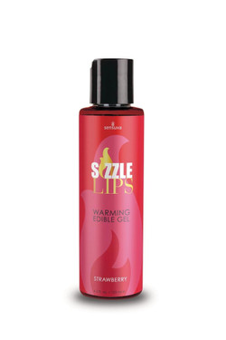 Sensuva ® Sizzle Lips Strawberry Warming Gel 4.2 fl.oz. Bottle