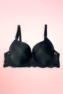 Black Big Cup Plus Size Bra.
