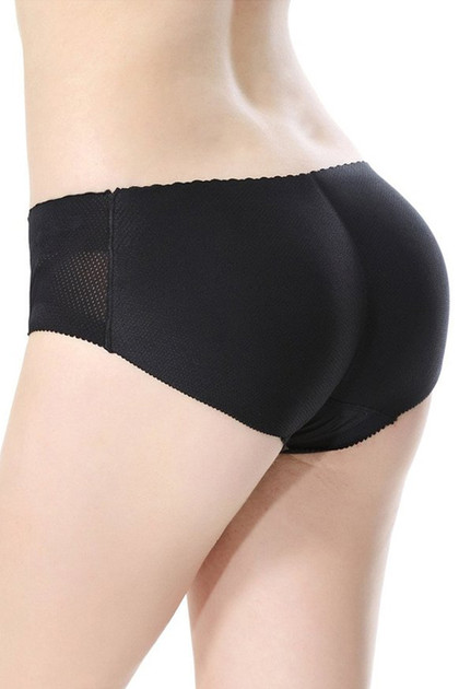  Laser Cut Seamless Mid Waist Padded Butt Enhancer Panty