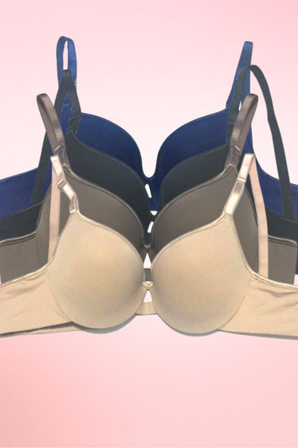 Satin Lined Seamless T Shirt Bra