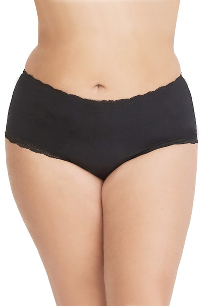 Cotton Plus Size Lace Trimmed Panty