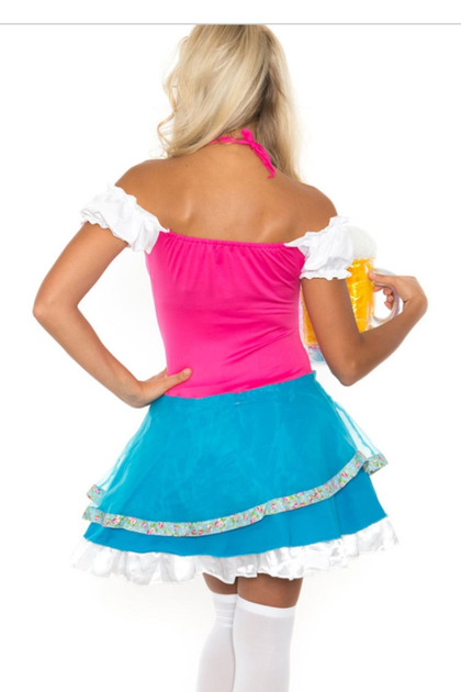 Playful Pilsner Cheers Beer Maiden Ensemble Costume