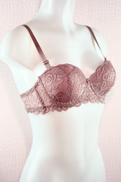 Microfiber Satin Plunge Slightly Padded Bra- Lucky Doll Lingerie PH