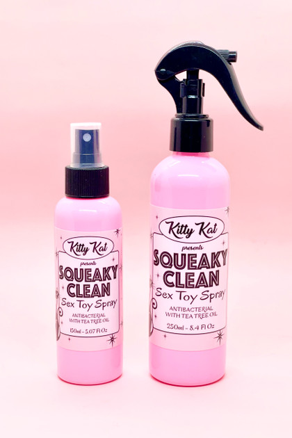 150ml Kitty Kat Squeaky Clean Anti Bacterial Sex toy Spray with Tea Tree Oil