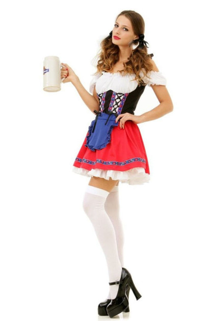 Daisy Sexy Babe Beer Maid Drindl Oktoberfest Costume