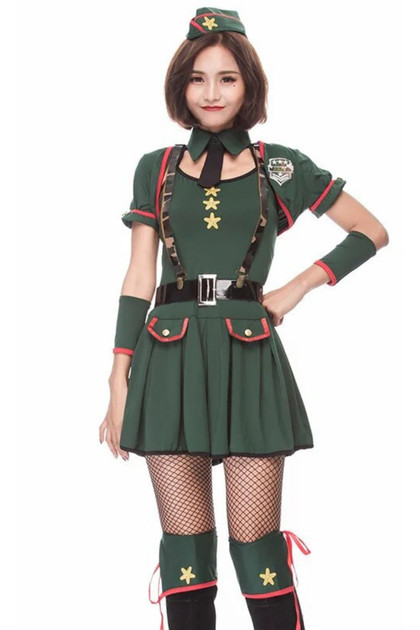 Sargeant Hottie Army Babe Costume