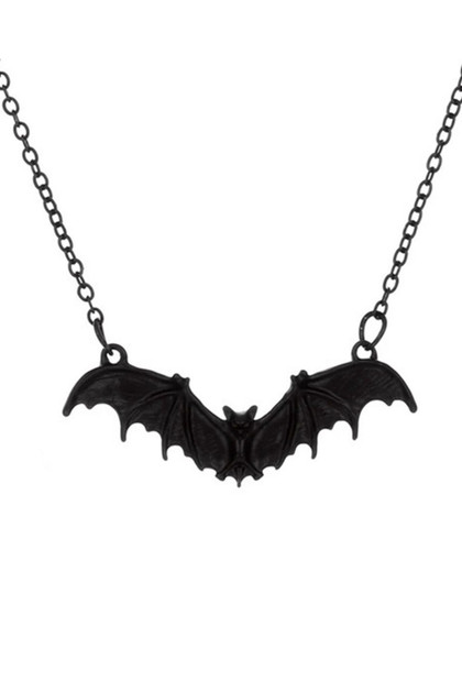 Bat Metal Chain Necklace