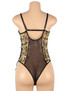 Eden Black Floral Embroidered Teddy