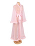 Ginger Pink Retro Faux Mink Long Robe