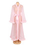 Ginger Pink Retro Faux Mink Long Robe