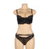 Alison Plus Size Black Lace Bra and Panty Set