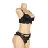 Alison Plus Size Black Lace Bra and Panty Set