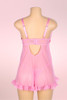 Lilian Pink  Plus Size Push up Babydoll Lingerie Nightdress