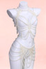 Pearl Body Chain Bra Waist Lingerie Jewelry Set