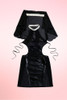 Sexy Nun Costume Black Mesh